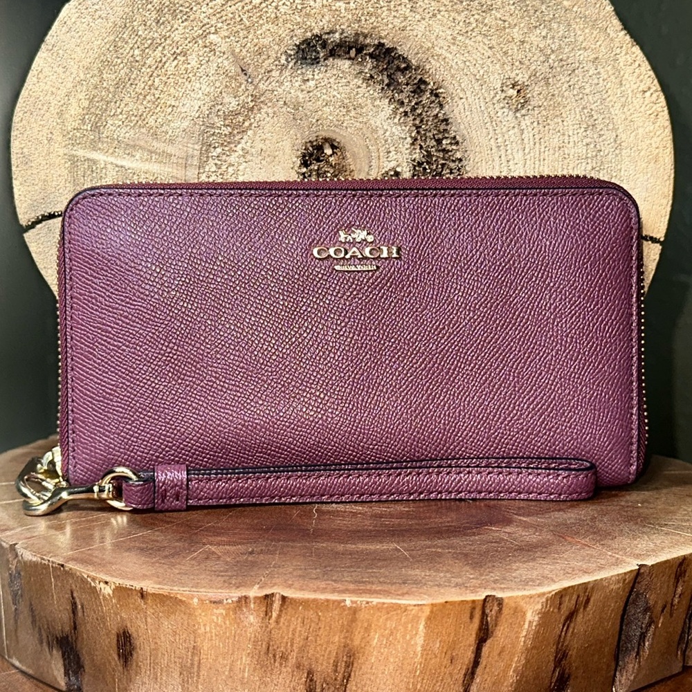 COACH Long Zip Around Wallet